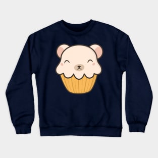 Kawaii Cute Polar Bear Cupcake Crewneck Sweatshirt